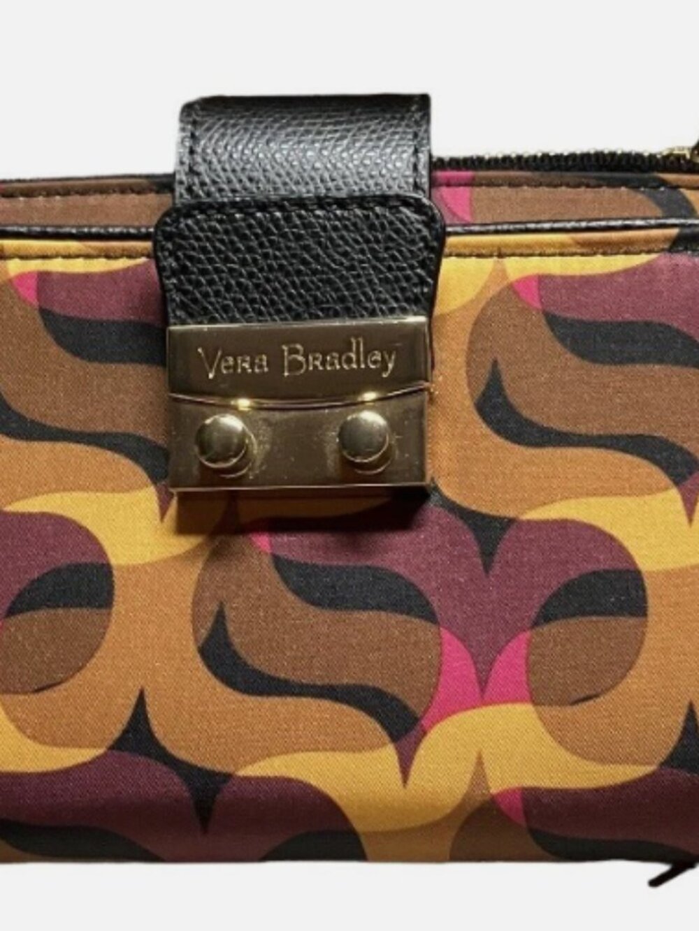 VERA BRADLEY MODERN LIGHTS PUSH LOCK WALLET